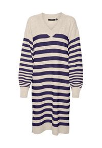 Vero Moda Sukienka dzianinowa 10291350 Beżowy Loose Fit. Kolor: beżowy. Materiał: syntetyk #3