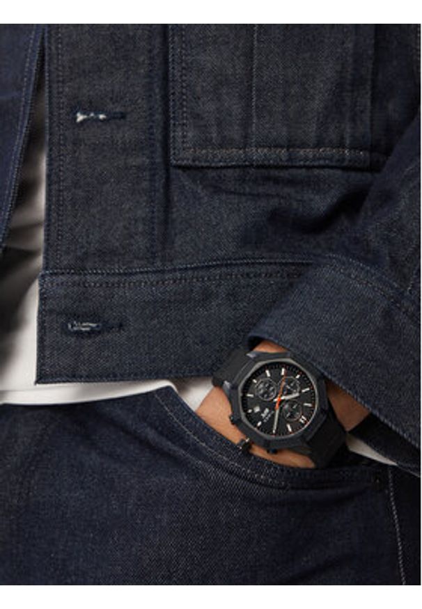 Timex Zegarek TW2V87200 Czarny. Kolor: czarny. Materiał: syntetyk