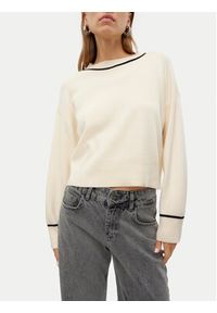 Vero Moda Sweter Saba 10318077 Écru Regular Fit. Materiał: syntetyk #4