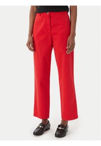 TOMMY HILFIGER - Tommy Hilfiger Chinosy WW0WW49647 Czerwony Slim Fit. Kolor: czerwony. Materiał: lyocell #1