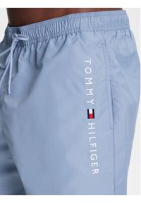 TOMMY HILFIGER - Tommy Hilfiger Szorty kąpielowe UM0UM03258 Niebieski Regular Fit. Kolor: niebieski. Materiał: syntetyk #5