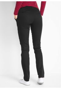 Spodnie chino ze stretchem bonprix czarny. Kolor: czarny. Materiał: bawełna #3