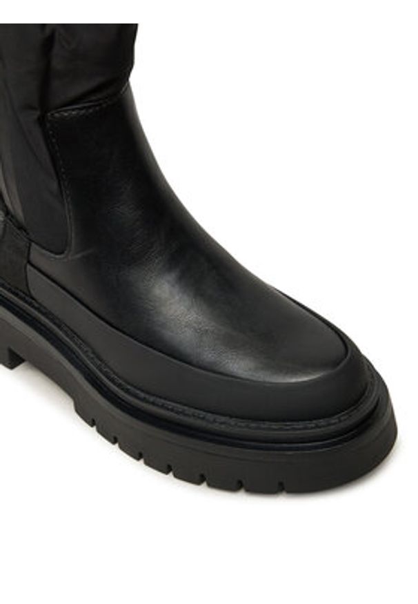 Pepe Jeans Botki PLS50528 Czarny. Kolor: czarny. Materiał: skóra