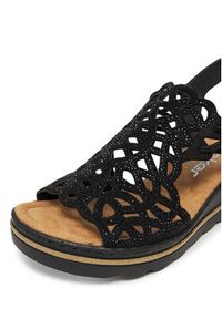 Rieker Sandały CEO-67465-00 Czarny. Kolor: czarny. Materiał: materiał #3
