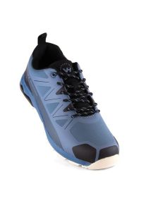 Buty trekkingowe W Vanhorn WOL167B niebieskie. Kolor: niebieski. Materiał: syntetyk, materiał, softshell, skóra. Szerokość cholewki: normalna