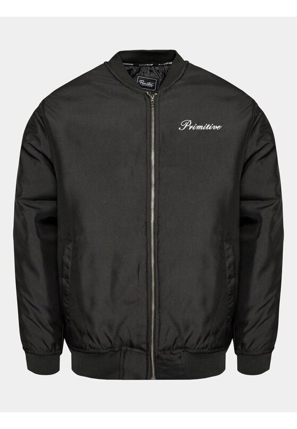 Primitive Kurtka bomber Scorpio PA323145 Czarny Regular Fit. Kolor: czarny. Materiał: bawełna