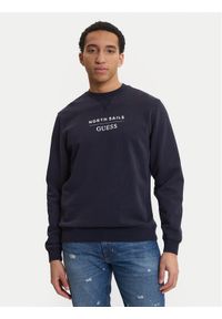 Guess Bluza M6GQ26 K3490 Granatowy Regular Fit. Kolor: niebieski. Materiał: bawełna #1