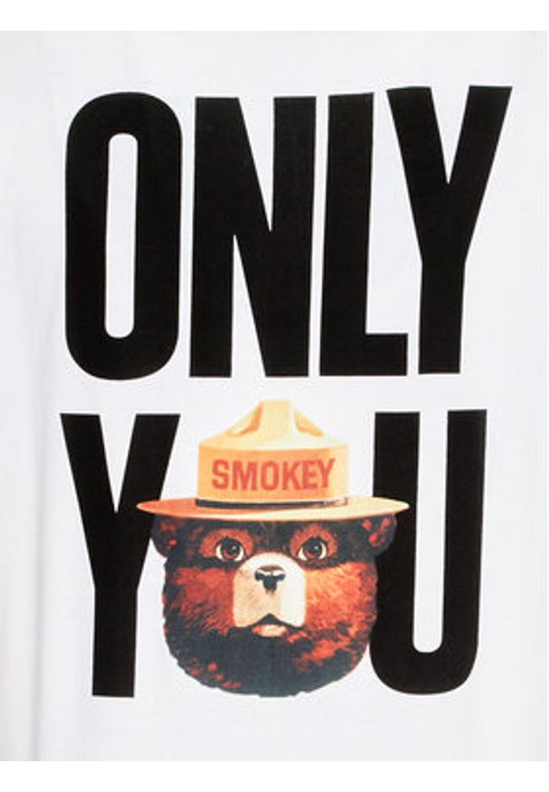 Element T-Shirt Stetson ELYZT00233 Biały Regular Fit. Kolor: biały. Materiał: bawełna