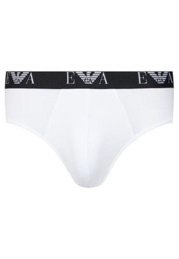 Emporio Armani Underwear Komplet 3 par slipów EM000258 AF14131 M0066 Biały. Kolor: biały. Materiał: bawełna