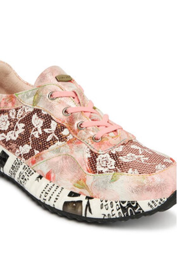 Laura Vita Sneakersy Burton 05 Kolorowy. Materiał: skóra. Wzór: kolorowy