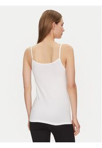 Triumph Top Feel Of Cotton 10224994 Biały Slim Fit. Kolor: biały. Materiał: bawełna #5