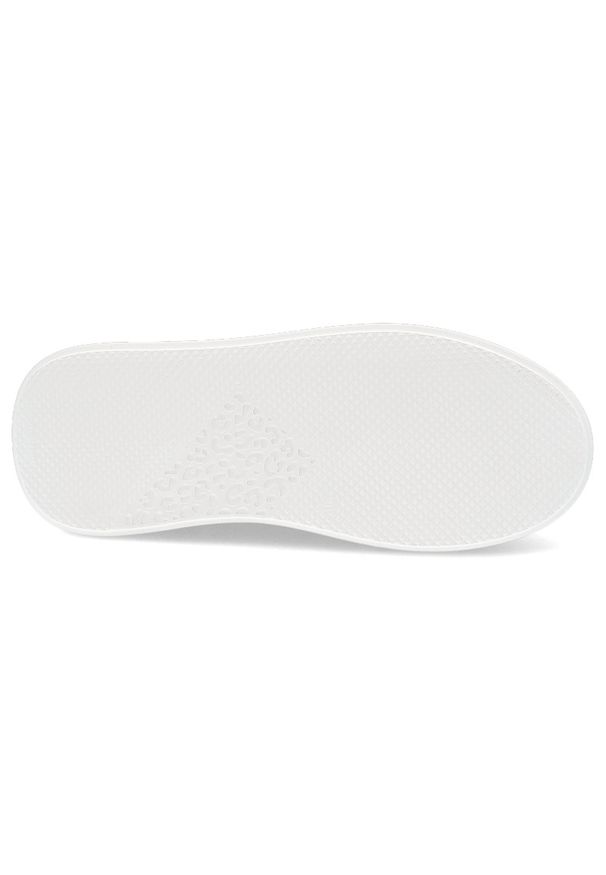 Białe Sneakersy Carinii Modne Obuwie Damskie Na Platformie. Kolor: biały. Materiał: materiał. Obcas: na platformie. Styl: sportowy, elegancki