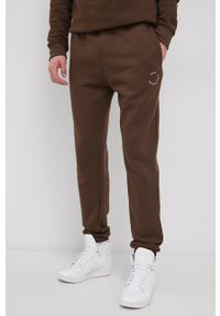 !SOLID - Solid Spodnie męskie kolor brązowy gładkie. Kolor: brązowy. Materiał: dzianina, bawełna. Wzór: gładki