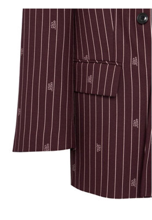 Hugo - HUGO Marynarka Antegi 50554428 Bordowy Relaxed Fit. Kolor: czerwony. Materiał: syntetyk