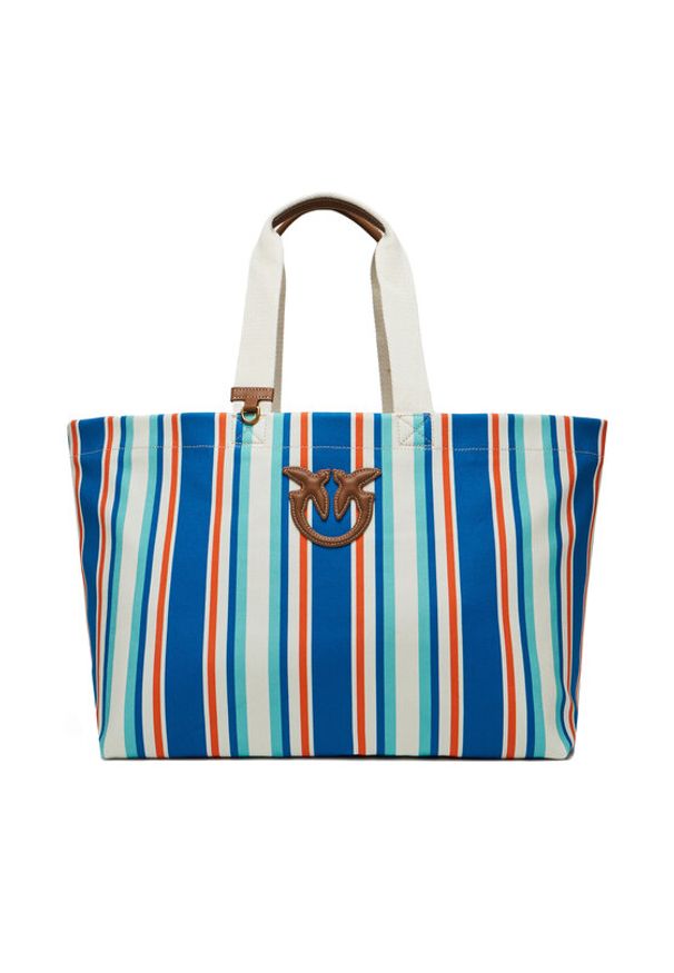 Pinko - PINKO Torebka Shopping Bag Extra PE 25 PLTT 104754 A2G5 Niebieski. Kolor: niebieski