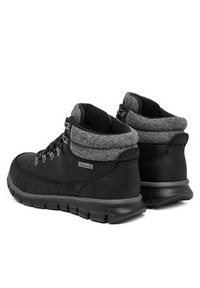 skechers - Skechers Trekkingi Synergy 167425/BLK Czarny. Kolor: czarny. Materiał: skóra #6