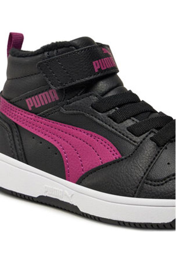 Puma Sneakersy Rebound V6 Mid Wtr Ac+ Ps 307979 04 Czarny. Kolor: czarny. Materiał: skóra