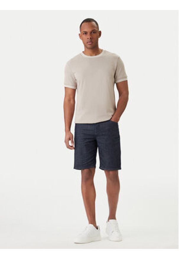 JOOP! T-Shirt Jose 30101942 Beżowy Regular Fit. Kolor: beżowy. Materiał: bawełna