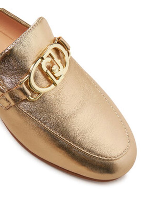 Liu Jo Loafersy Emel 01 SF4087 PX186 Złoty. Kolor: złoty. Materiał: skóra