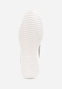 Born2be - Szare Mokasyny na Platformie z Imitacji Zamszu Nossabel. Kolor: szary. Materiał: zamsz. Obcas: na platformie #7