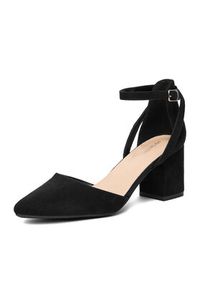 DeeZee Czółenka CEO-WSS20968-02 Czarny. Kolor: czarny. Materiał: materiał