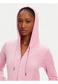 Juicy Couture Bluza Robertson JCAP176 Różowy Slim Fit. Kolor: różowy. Materiał: syntetyk