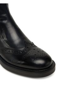 TOMMY HILFIGER - Tommy Hilfiger Sztyblety Brogue Boot FW0FW09151 Czarny. Kolor: czarny. Materiał: skóra #4