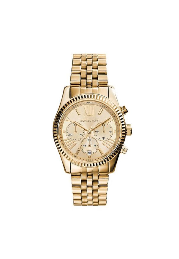 Michael Kors Zegarek Lexington MK7378 Złoty. Kolor: złoty
