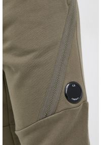 C.P. Company - Spodnie bawełniane. Kolor: zielony. Materiał: bawełna #5