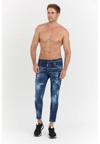 DSQUARED2 Granatowe męskie jeansy super twinkie jeans, Rozmiar 46. Kolor: niebieski #3