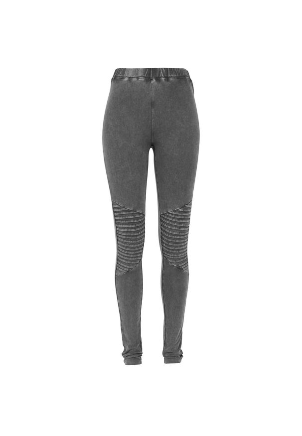 Urban Classics - Damskie Legginsy Z Dżerseju O Dżinsowym Wyglądzie. Kolor: szary. Materiał: jersey. Sport: turystyka piesza