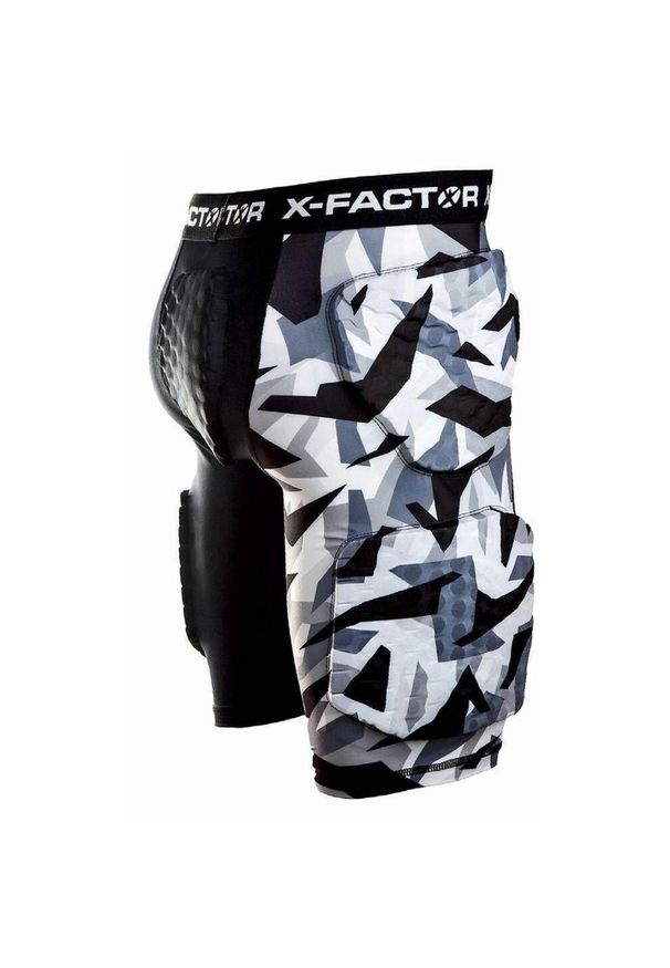 X-FACTOR - Spodenki ochronne narciarskie snowboardowe unisex X-Factor QBI. Kolor: wielokolorowy, czarny, biały, brązowy. Długość: krótkie. Sezon: lato. Sport: snowboard, narciarstwo