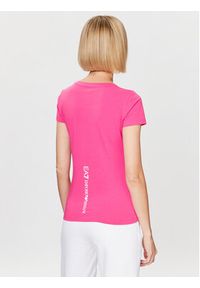 EA7 Emporio Armani T-Shirt 8NTT66 TJFKZ 1417 Różowy Slim Fit. Kolor: różowy. Materiał: bawełna #4