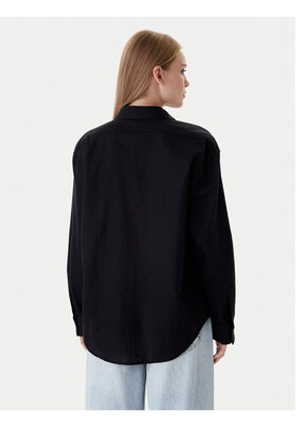 Calvin Klein Jeans Koszula LV044E195G Czarny Regular Fit. Kolor: czarny. Materiał: bawełna