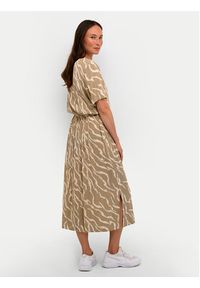 Kaffe Sukienka koszulowa Tara 10507379 Beżowy Regular Fit. Kolor: beżowy. Materiał: wiskoza. Typ sukienki: koszulowe #2
