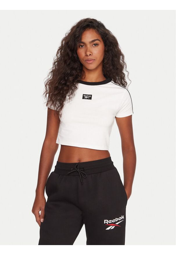Reebok T-Shirt Laura RK25168CCW Biały Regular Fit. Kolor: biały. Materiał: bawełna