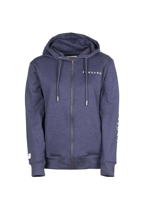 FUNDANGO - Bluza damska Fundango Neraly z kapturem. Typ kołnierza: kaptur. Kolor: niebieski