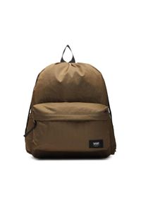 Vans Plecak Old Skool Cinch Backpack VN00082G0E01 Brązowy. Kolor: brązowy. Materiał: materiał