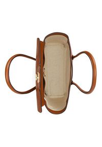 Lauren Ralph Lauren - LAUREN RALPH LAUREN Torebka 431966862002 Brązowy. Kolor: brązowy. Materiał: skórzane