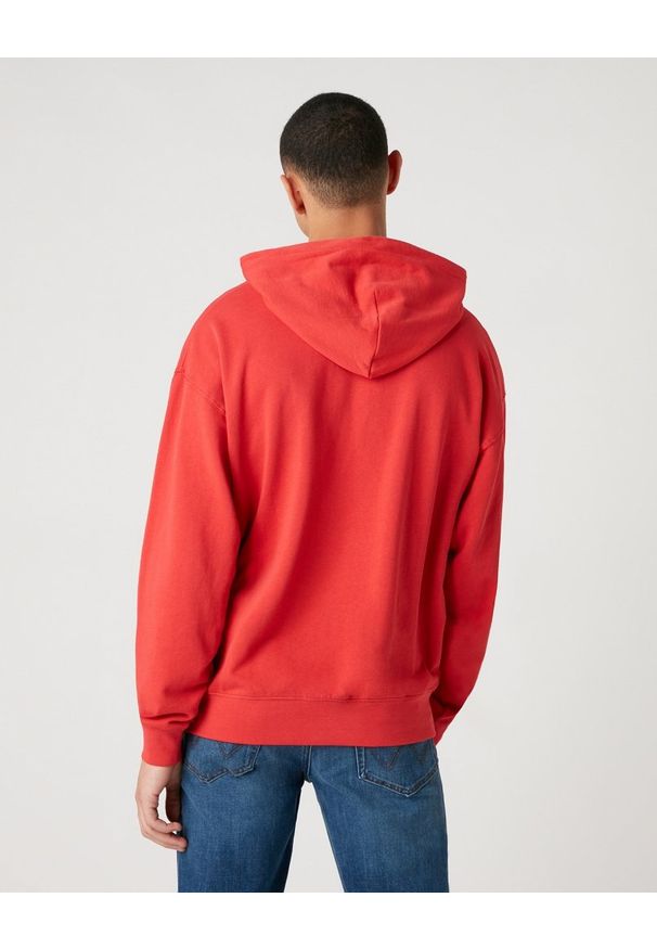 Wrangler - MĘSKA BLUZA WRANGLER HOODIE ROCOCCO RED W6E1HAXA4 112130724
