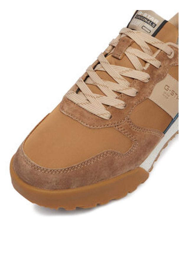 G-Star RAW - G-Star Raw Sneakersy EO-MILAN-01 Brązowy. Kolor: brązowy. Materiał: skóra, zamsz