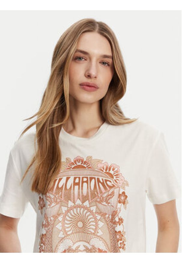 Billabong T-Shirt EBJZT00424 Biały Relaxed Fit. Kolor: biały. Materiał: bawełna
