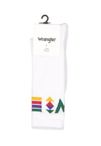 Wrangler - WRANGLER 25 ONE PACK SKARPETKI MĘSKIE WHITE W0Z3UD989