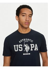 U.S. Polo Assn. T-Shirt MUP4083 Granatowy Regular Fit. Typ kołnierza: polo. Kolor: niebieski. Materiał: bawełna #5