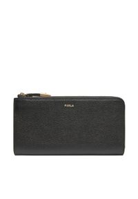 Furla Duży Portfel Damski Goccia L Zip Around WP00471 BX3036 KH O6000 Czarny. Kolor: czarny. Materiał: skóra
