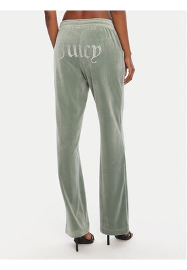 Juicy Couture Spodnie dresowe Tina JCAPW045 Zielony Regular Fit. Kolor: zielony. Materiał: syntetyk