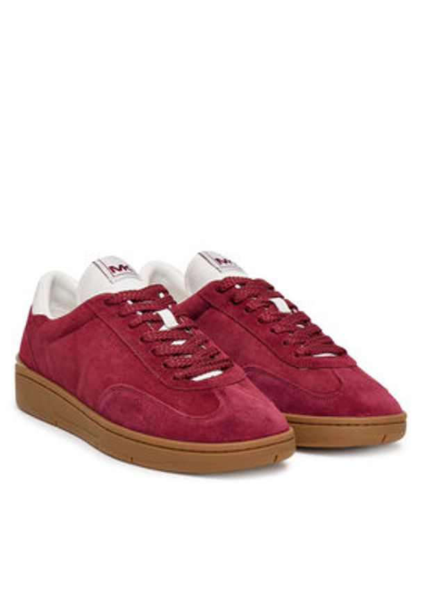 MICHAEL Michael Kors Sneakersy Wilton 42T5WLFS1S Bordowy. Kolor: czerwony. Materiał: nubuk, skóra