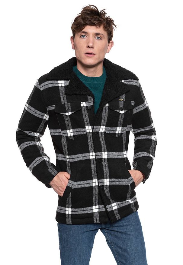Wrangler - KURTKA ZIMOWA WRANGLER WRANGE COAT BLACK W463XS100 112128915. Sezon: zima