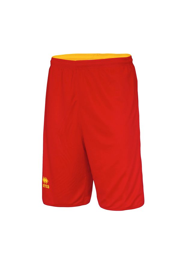 ERREA - Szorty Errea Chicago Panta Double Jr Dzieci. Kolor: czerwony. Styl: sportowy. Sport: koszykówka