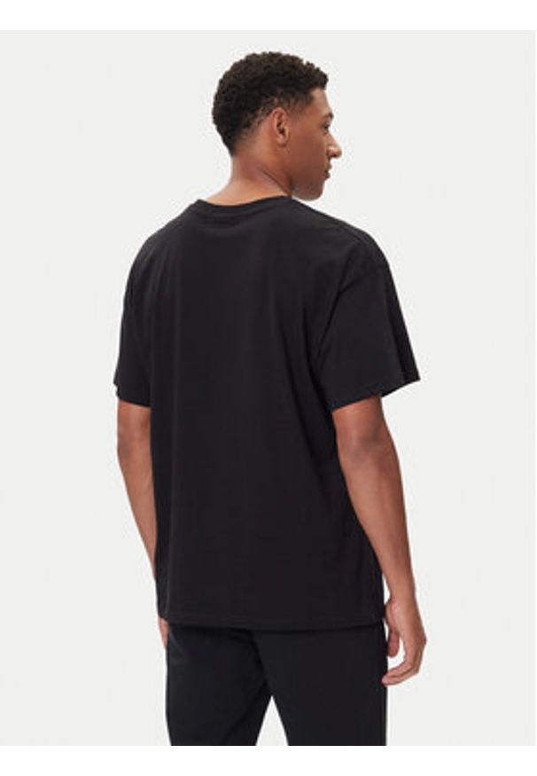 Plein Sport T-Shirt PAEC MTK8324 STE001N Czarny Loose Fit. Kolor: czarny. Materiał: bawełna. Styl: sportowy